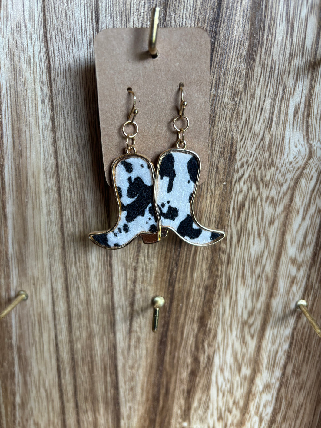 Cowhide Boots earrings