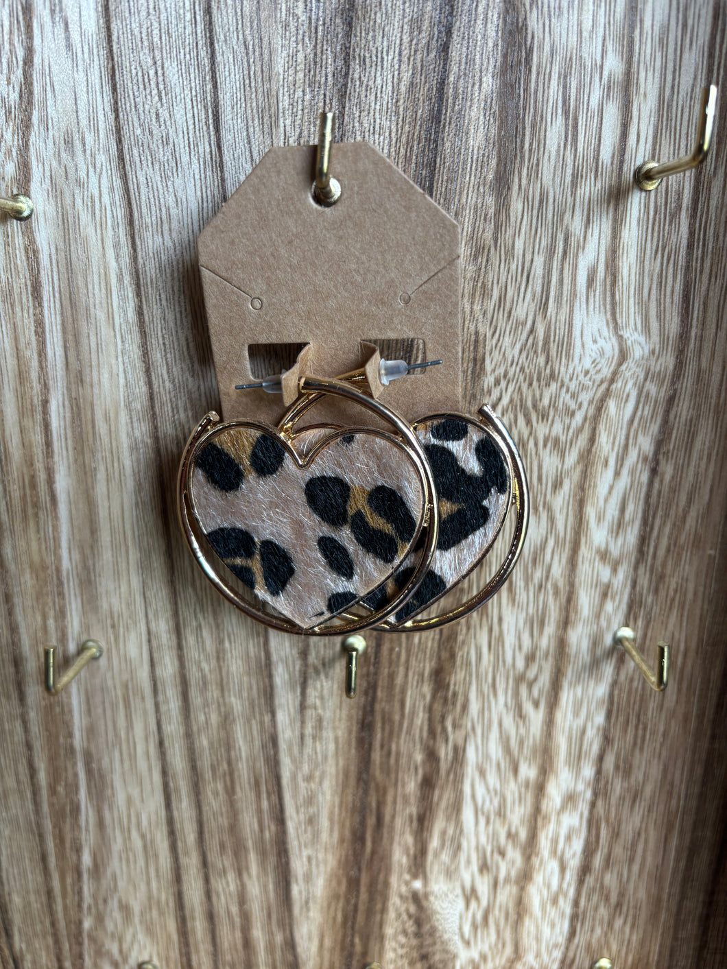 Cheetah print earrings